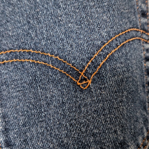 VTG Levi's 550 Red Tab Jeans Women's 12 MIS L Raw Hem Relaxed Tapered 90s USA - Picture 9 of 13